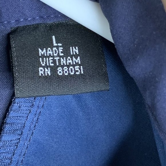 Tri-Mountain Coat Mens L Blue Full Zip Hook & Loop Cuff & Collar NBS Reno Embrod - Picture 10 of 14